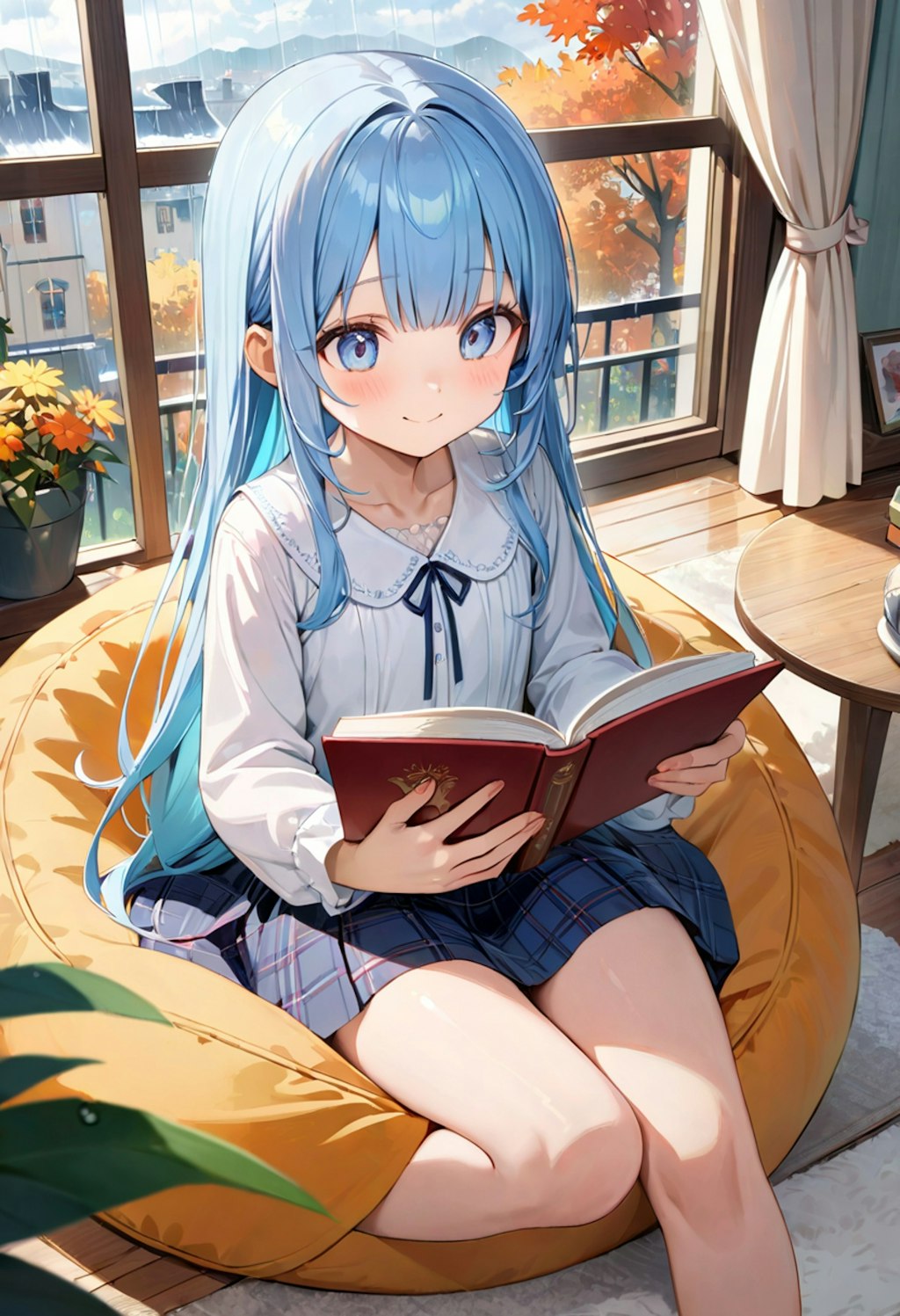 真剣に読書♬