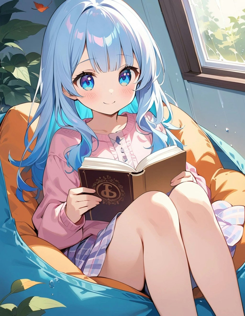 真剣に読書♬