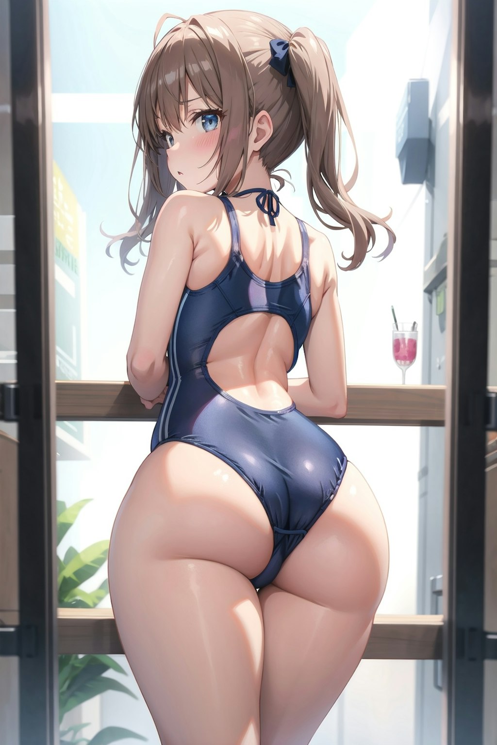 スクール水着の女の子