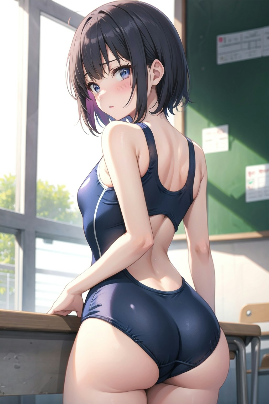 スクール水着の女の子