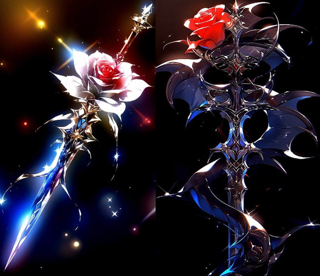 バラの剣と黒イバラの剣