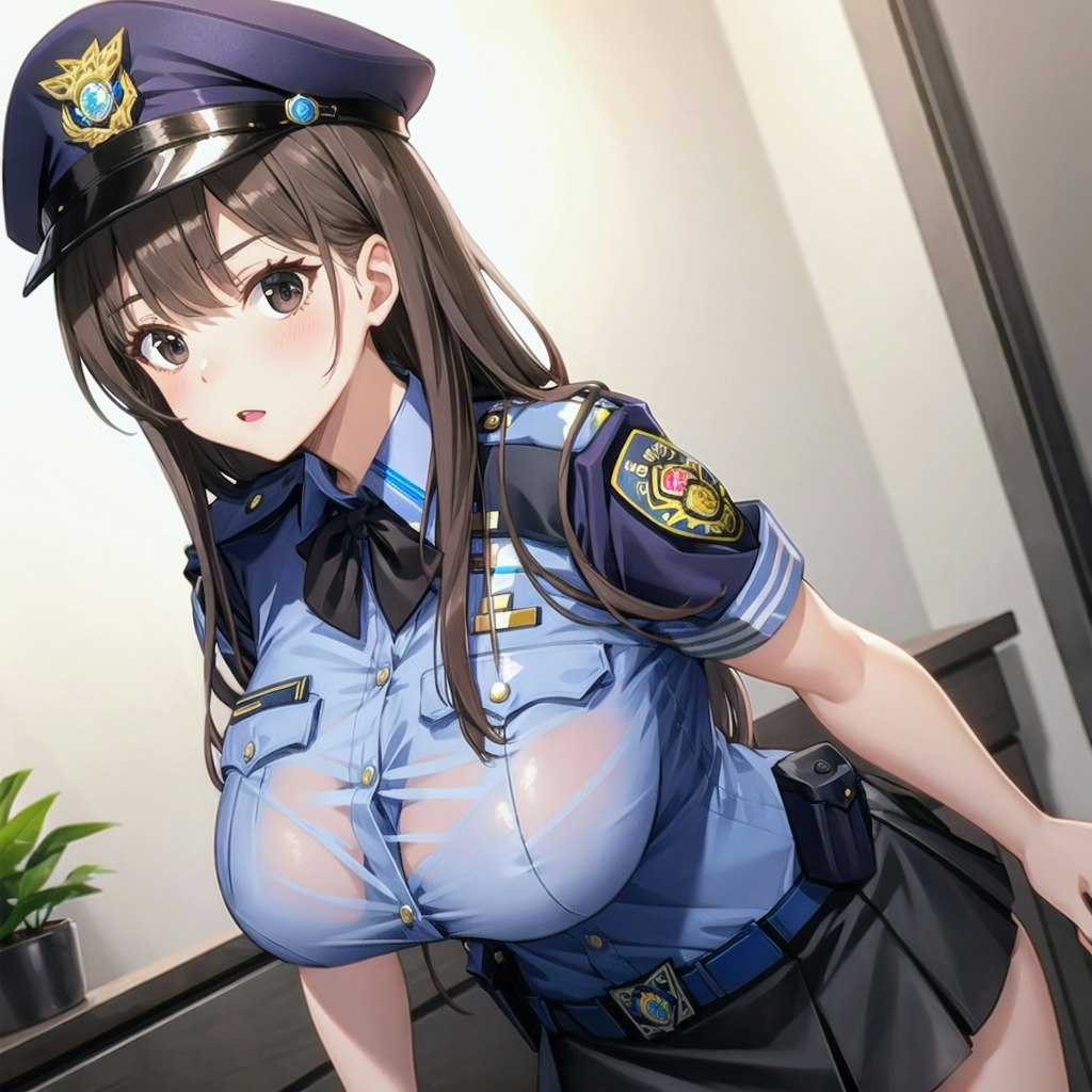 巨乳アイドル　ゆいな　〜一日警察署長のお仕事〜