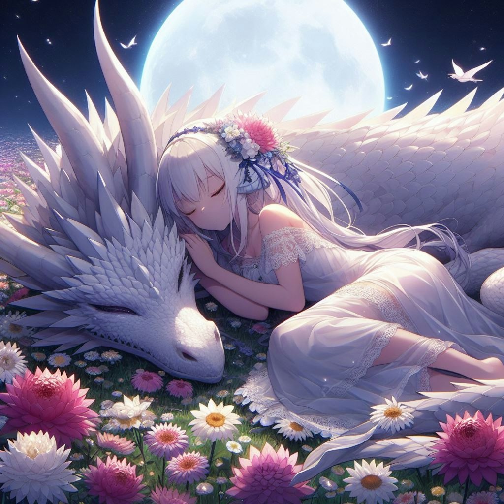 白龍と眠る少女
