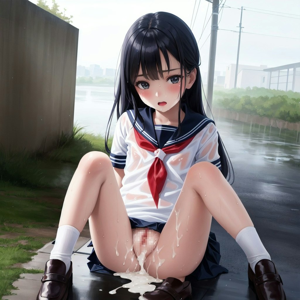 雨で流せば妊娠しないというデマを信じてる女の子に中出ししてみた