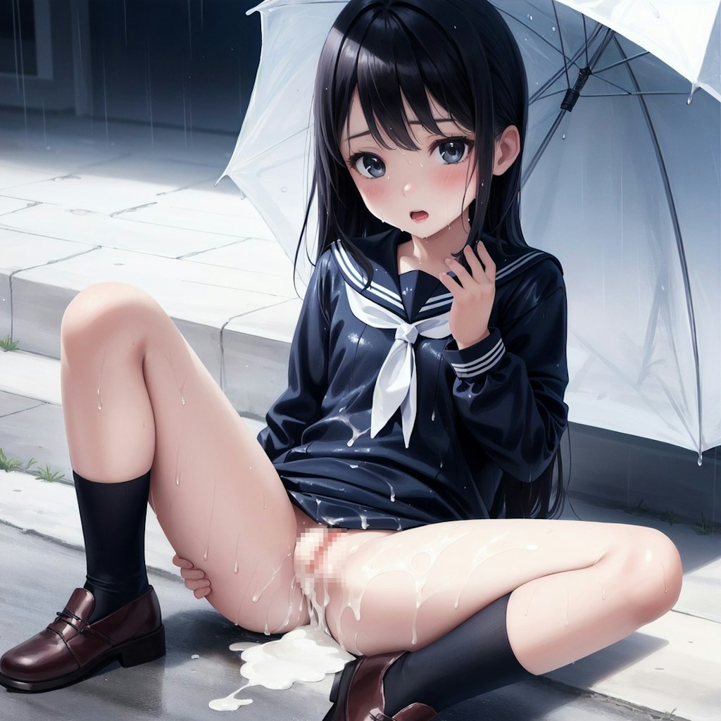 雨で流せば妊娠しないというデマを信じてる女の子に中出ししてみた