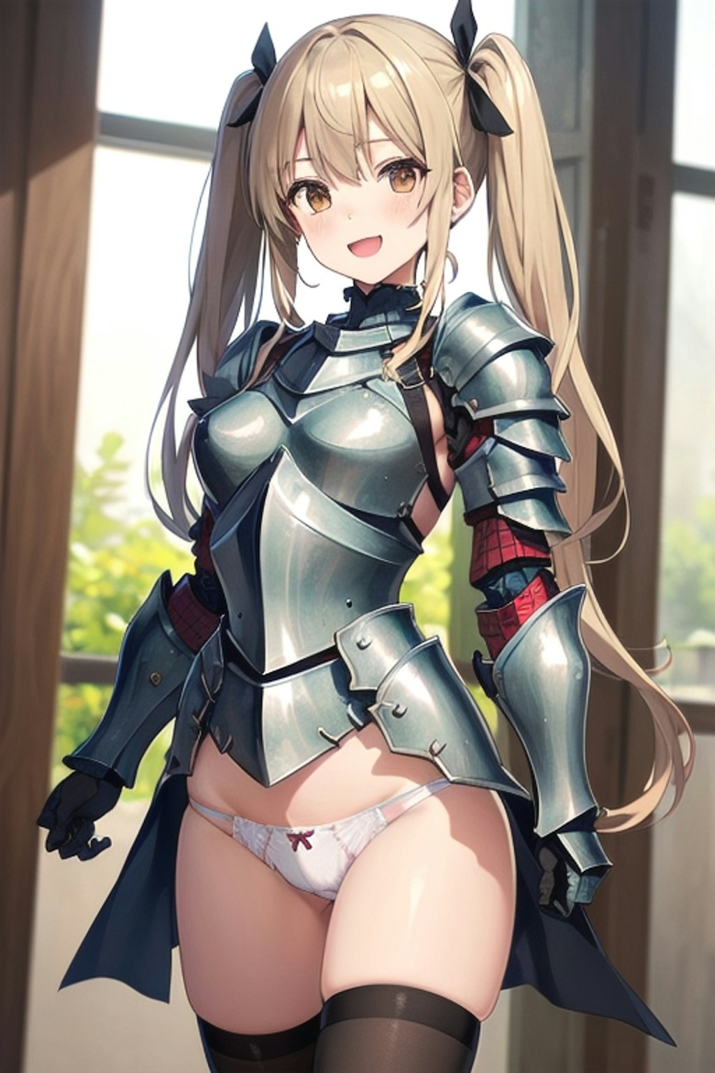 Twintails female knight