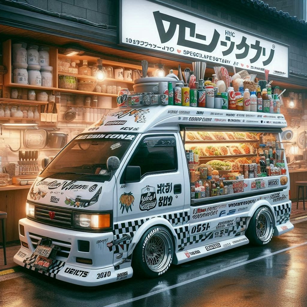 ハイエースキッチンカーのドリ車