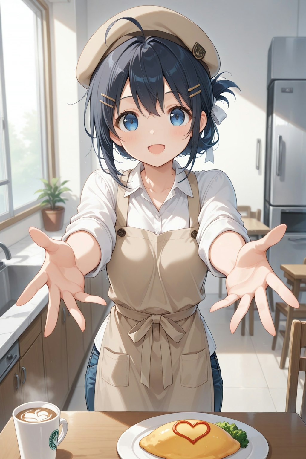 バックヤードでお食事デート？