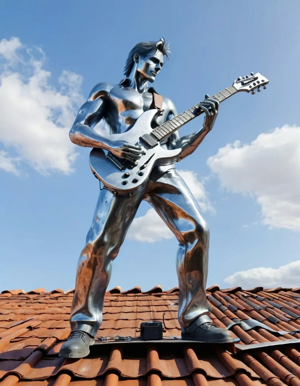 Metal man is a lover of music