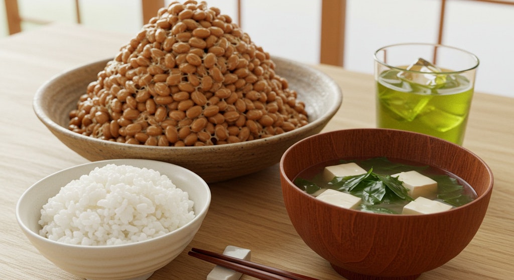 摩訶不思議食堂の納豆定食