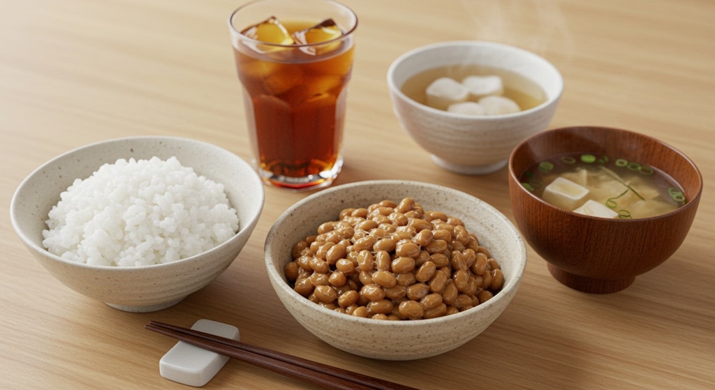 摩訶不思議食堂の納豆定食