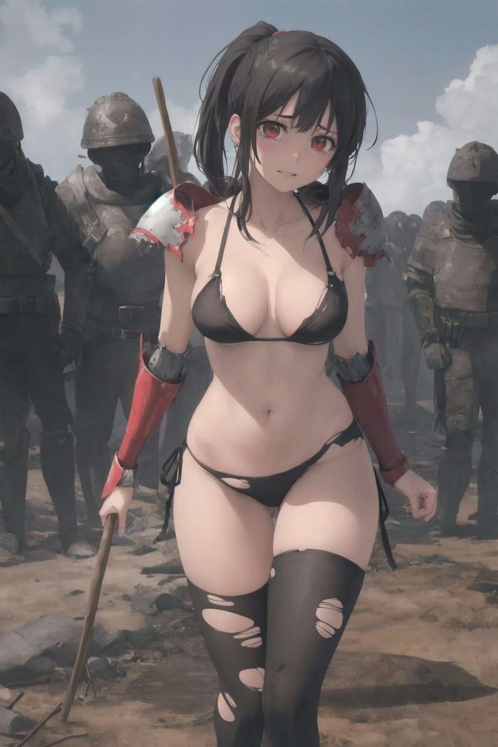 連行される女戦士