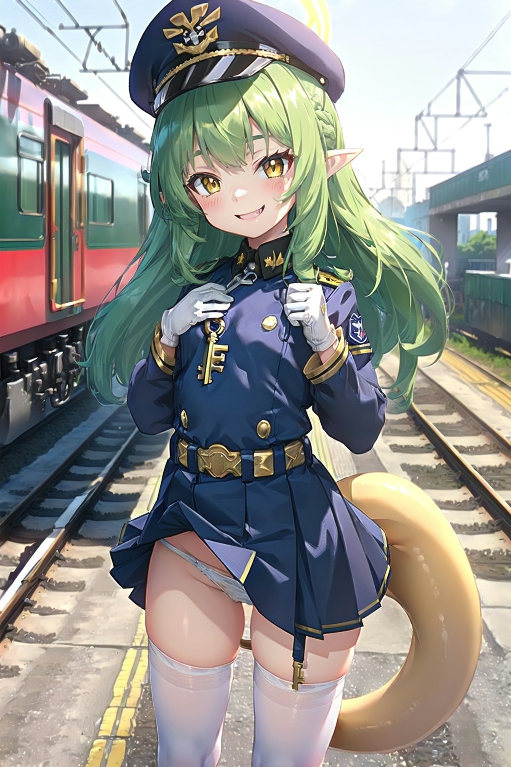 小悪魔な鉄道員の少女