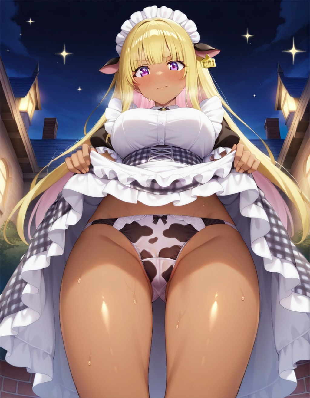 嫌な顔でパンツ見せてくる女の子～メイド編～