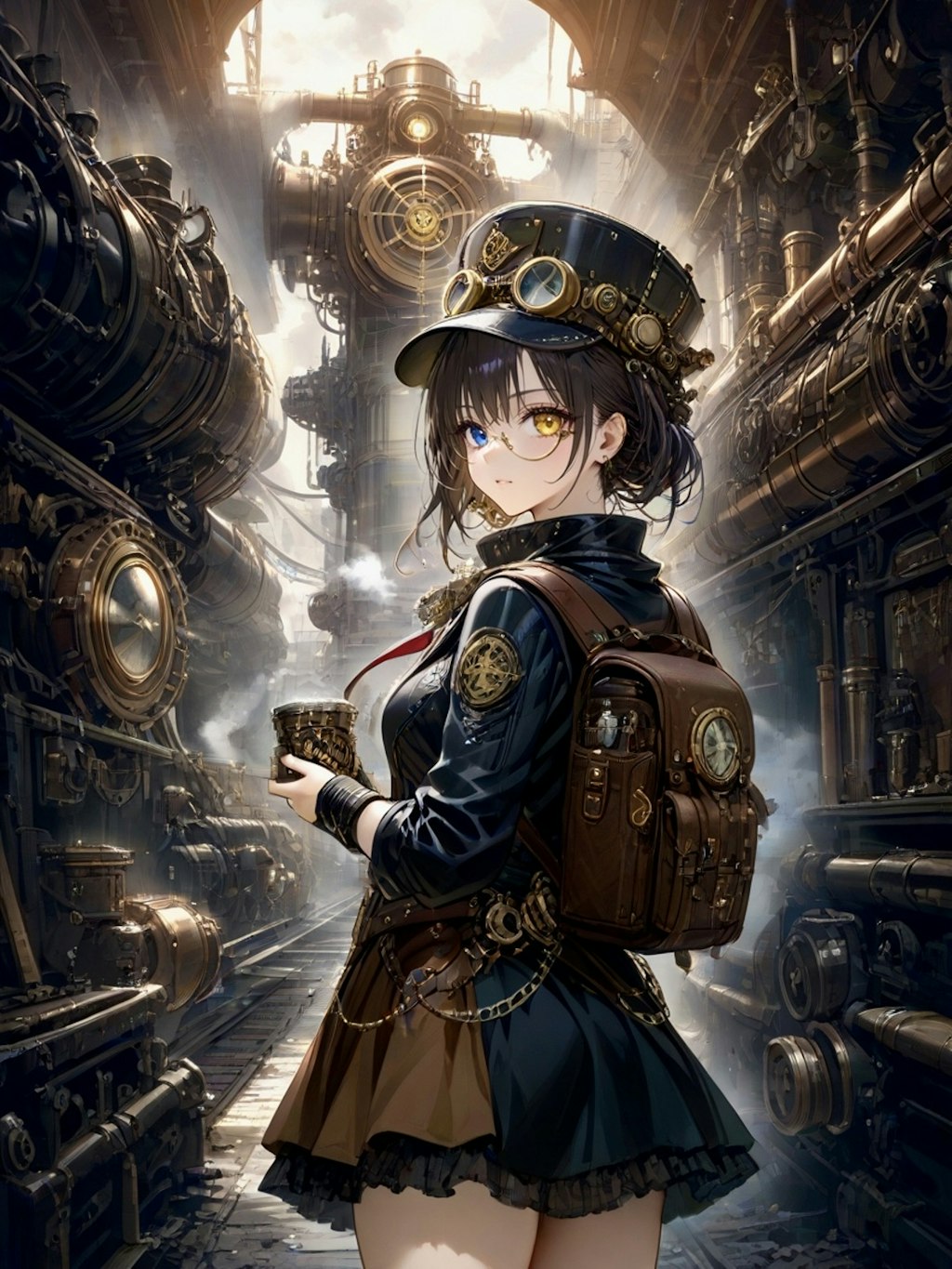 steampunk + dieselpunk girl