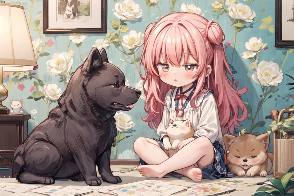 犬と女の子