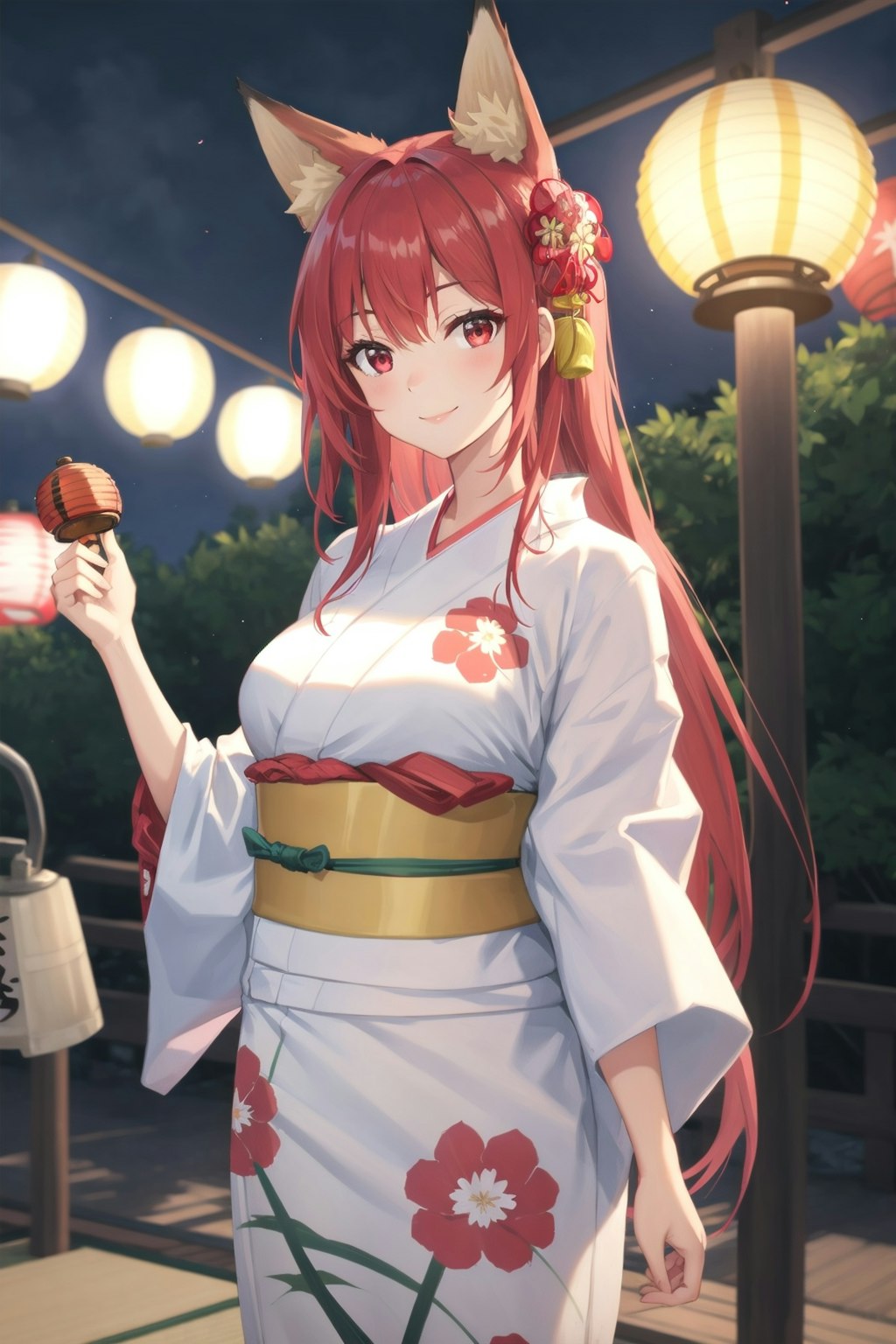 夏祭りと狐娘