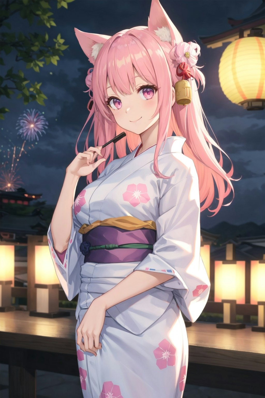 夏祭りと狐娘