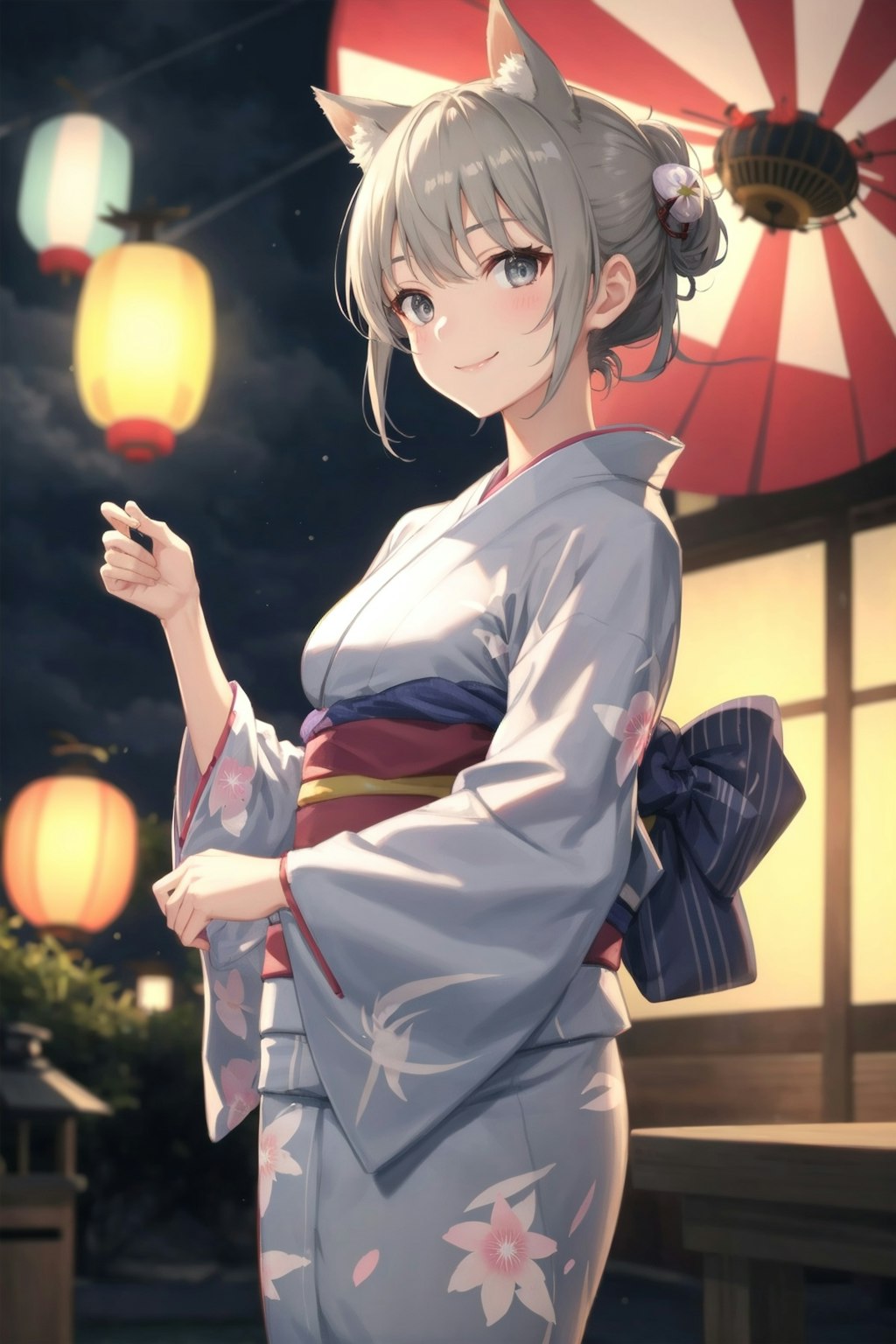 夏祭りと狐娘