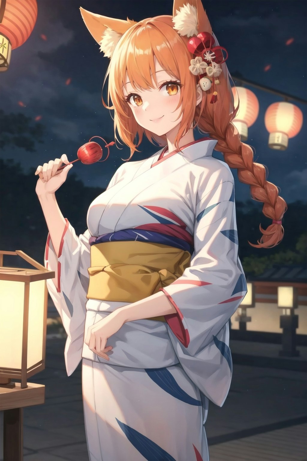 夏祭りと狐娘