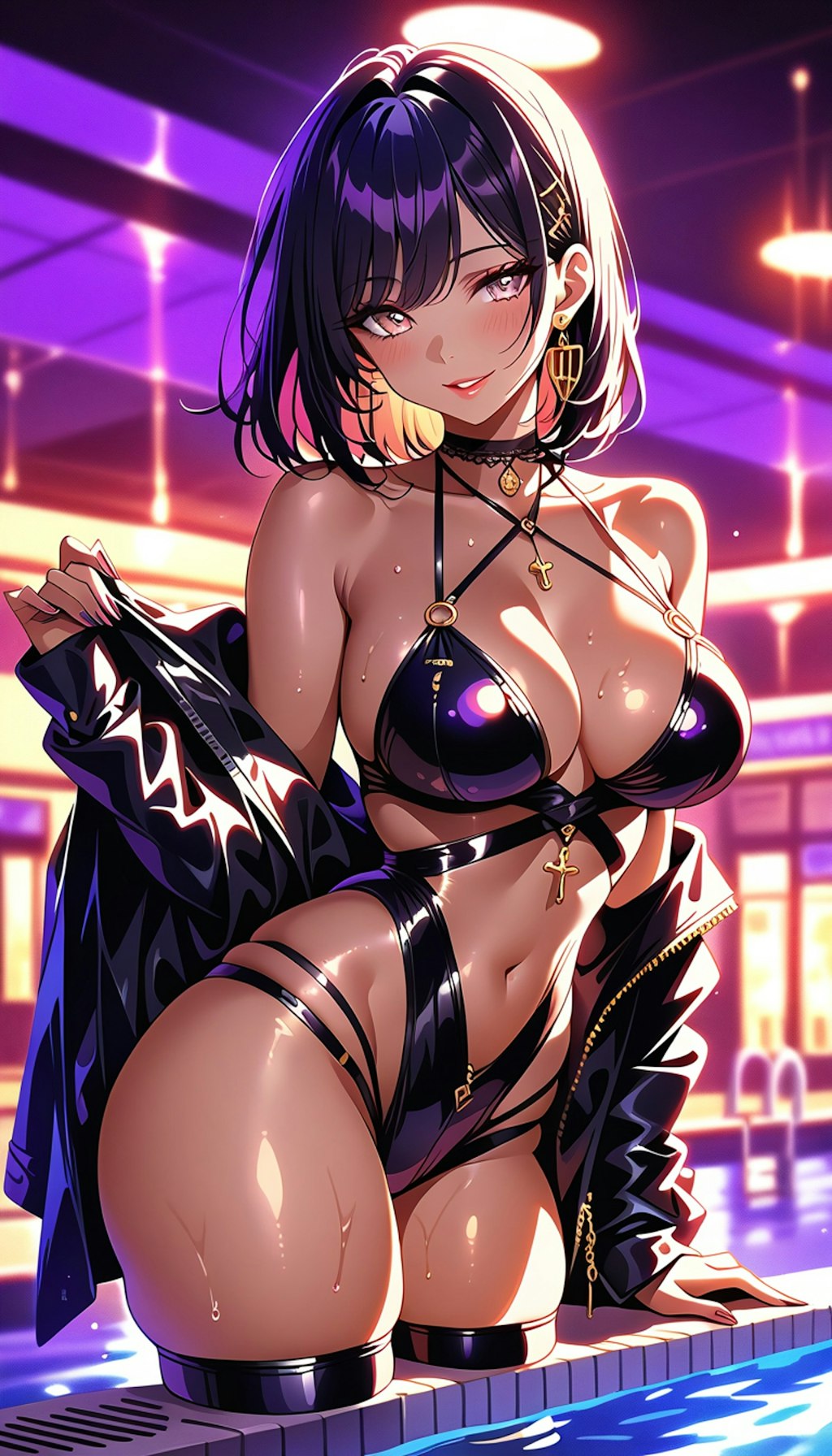 プールサイドのラブドール
