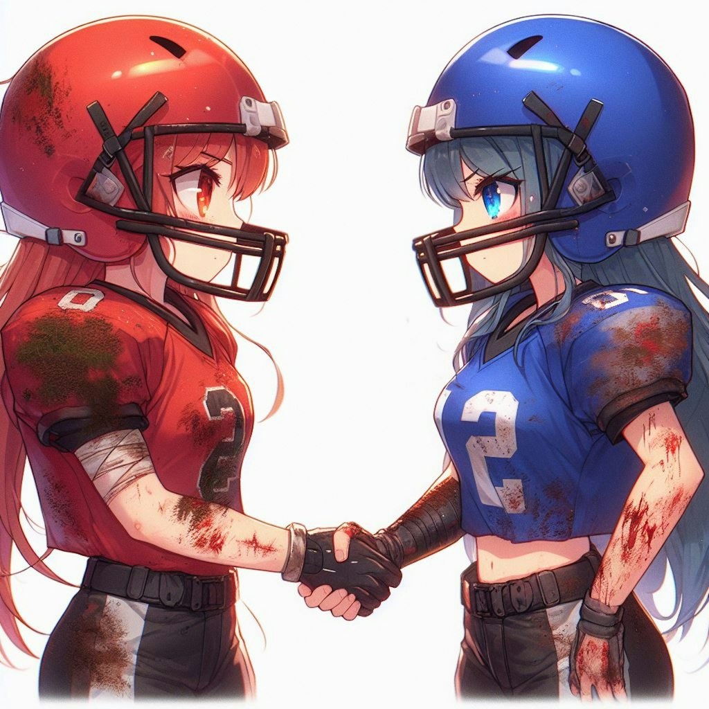 🏈泥まみれの女子アメフト 92