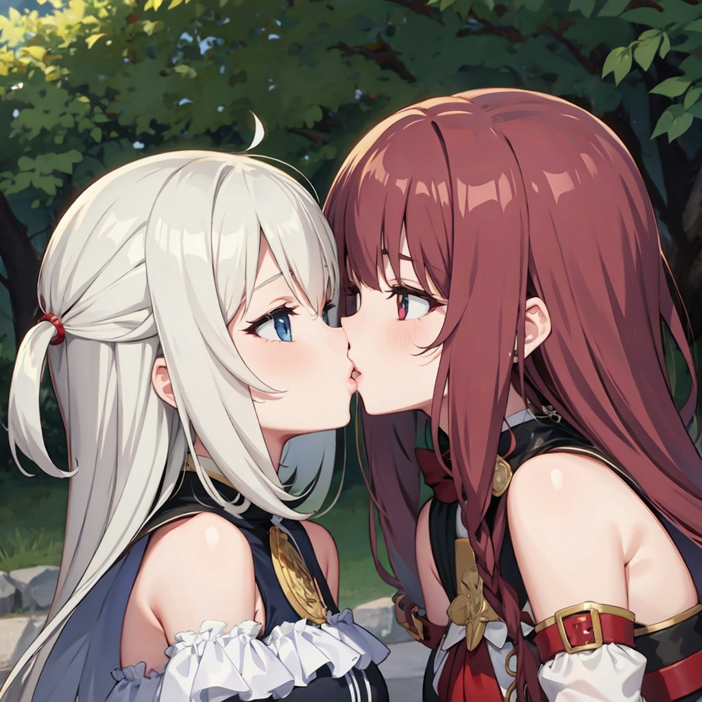 【2次】女の子同士のキス