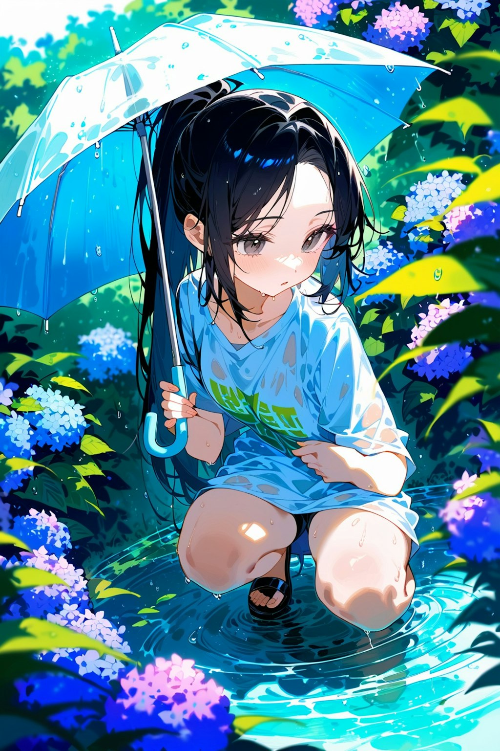 雨の日の女の子　その３