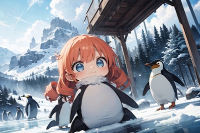 ペンギンさんと氷上の冒険