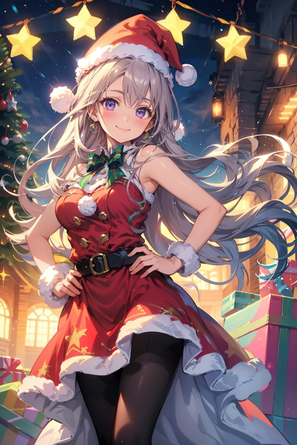 サンタなドレスのクリスマス