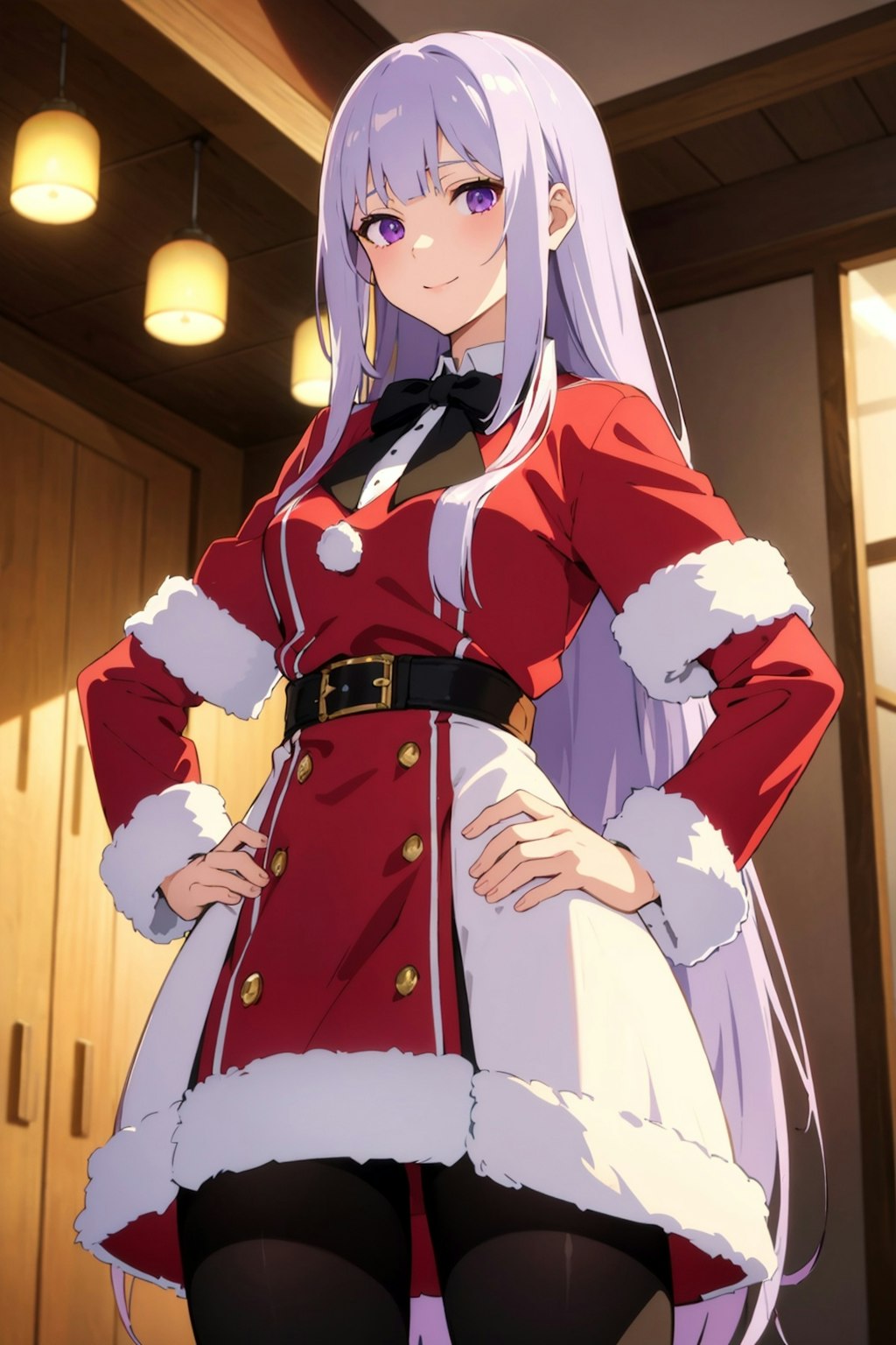 サンタなドレスのクリスマス