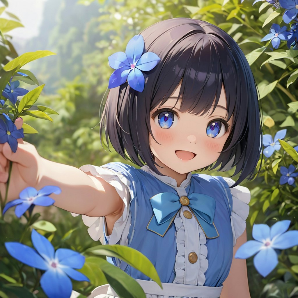 今日の誕生花はルリマツリ