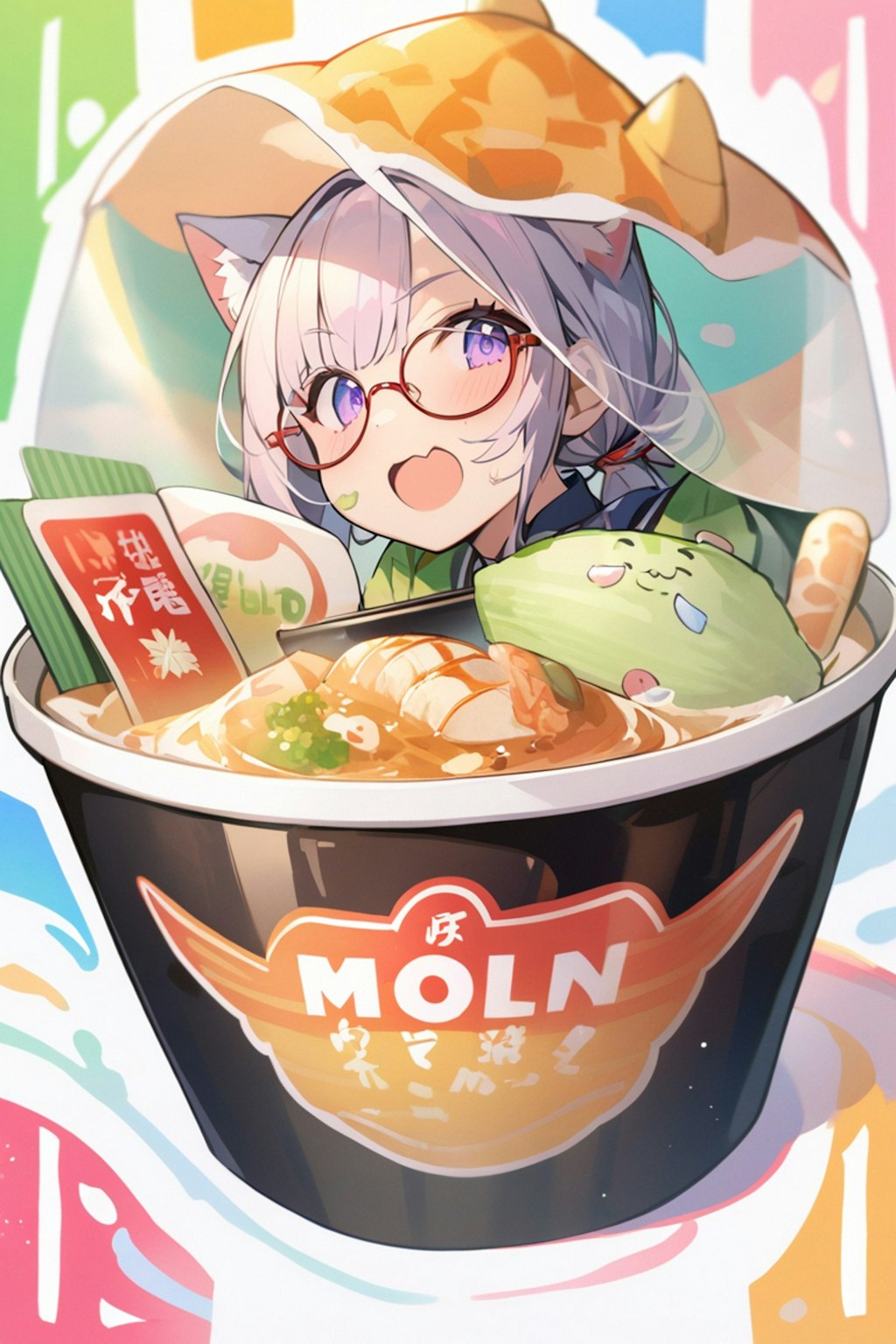 ゴーヤ入り海鮮麺