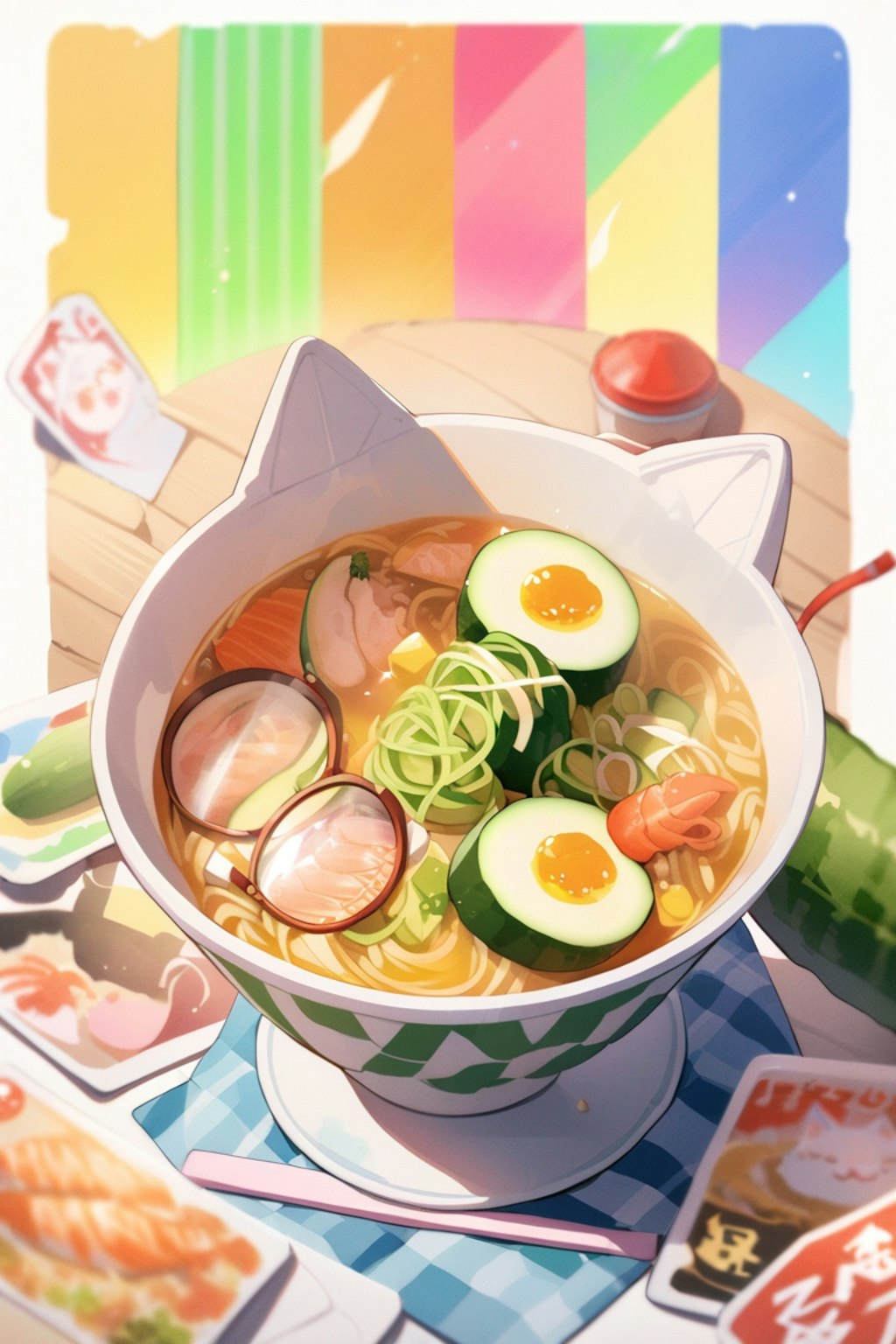 ゴーヤ入り海鮮麺