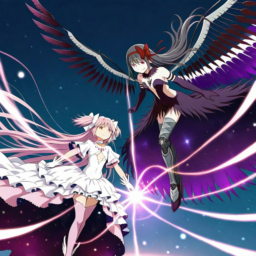 メカ悪魔ほむらVSアルティメットまどか