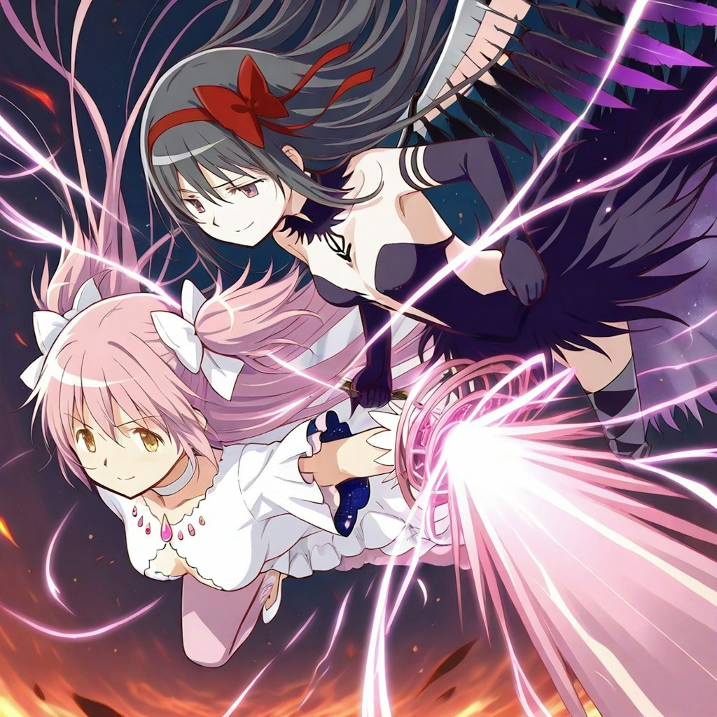 メカ悪魔ほむらVSアルティメットまどか