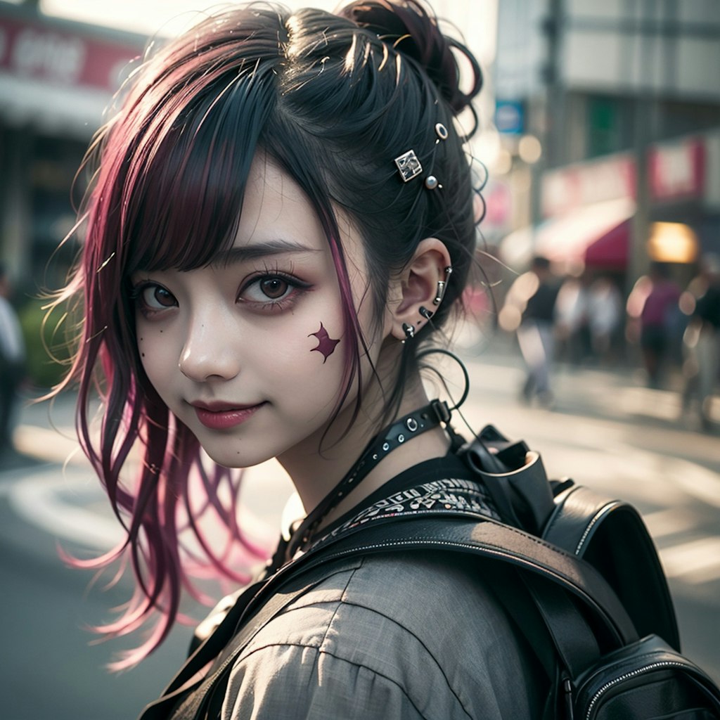 punk rock girl(習作)