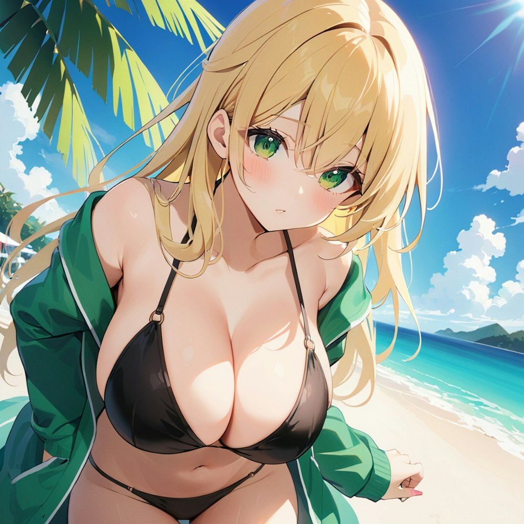 green jacket