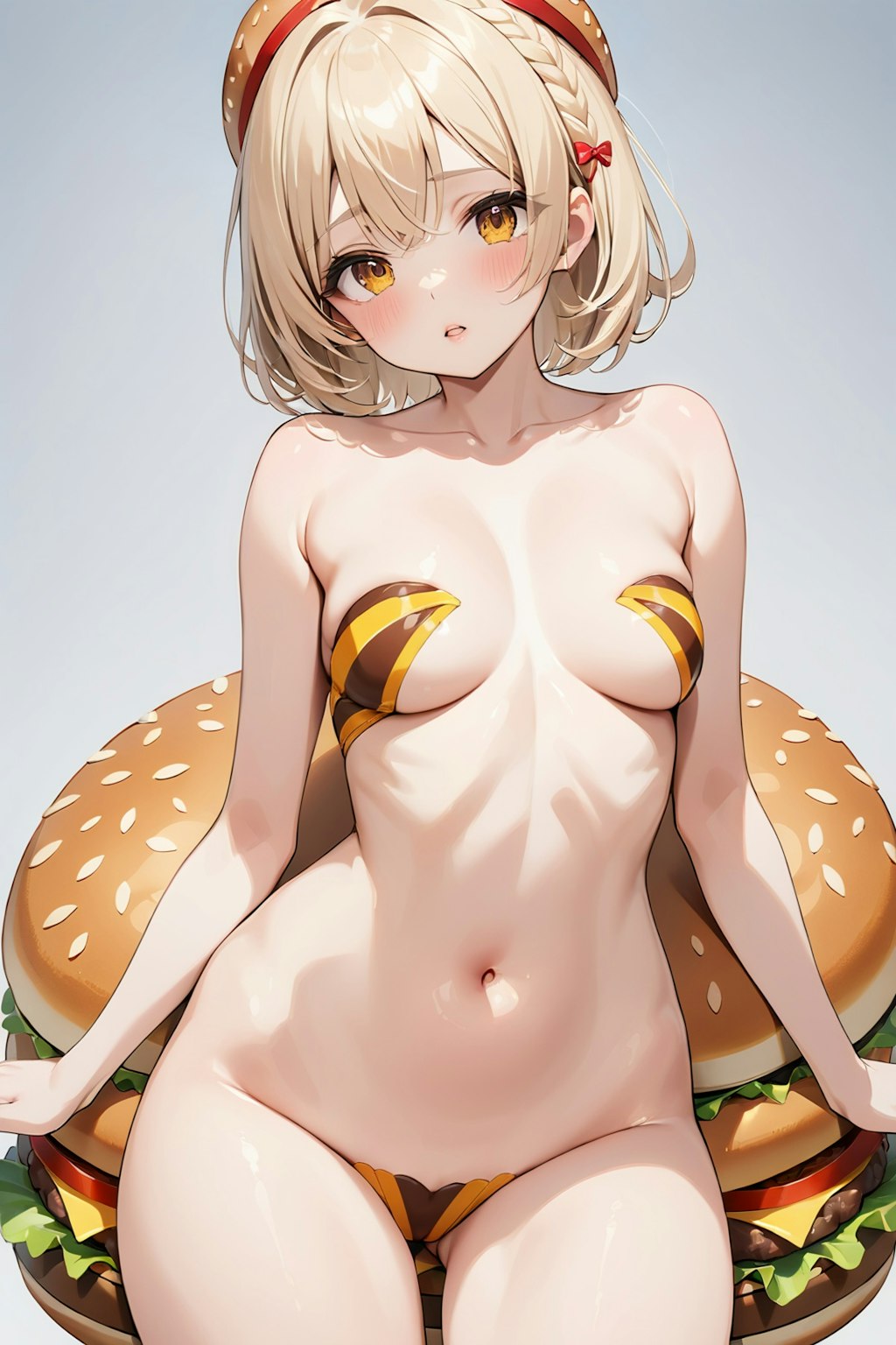 Personification of "hamburger"