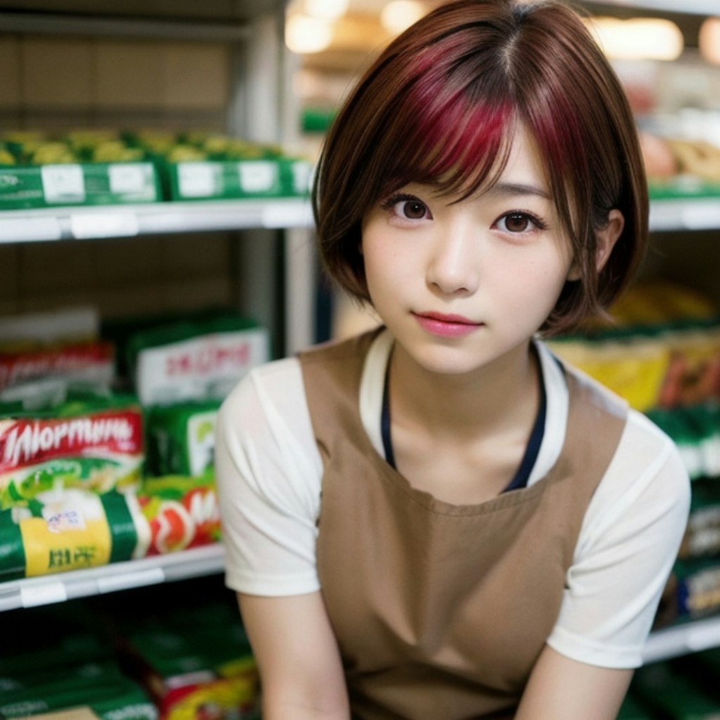 スーパーでバイトちゃん
