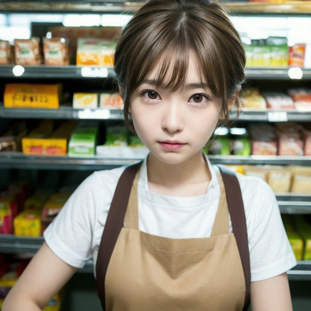 スーパーでバイトちゃん