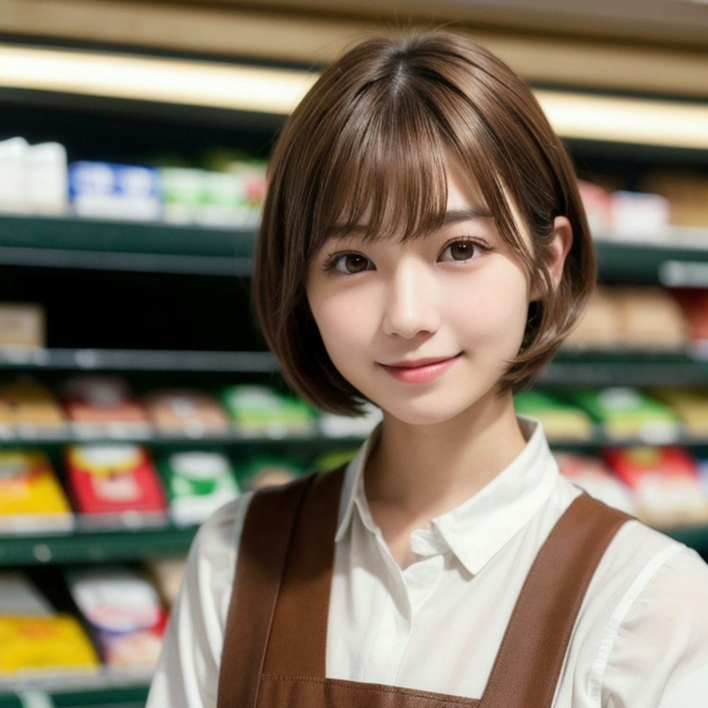 スーパーでバイトちゃん