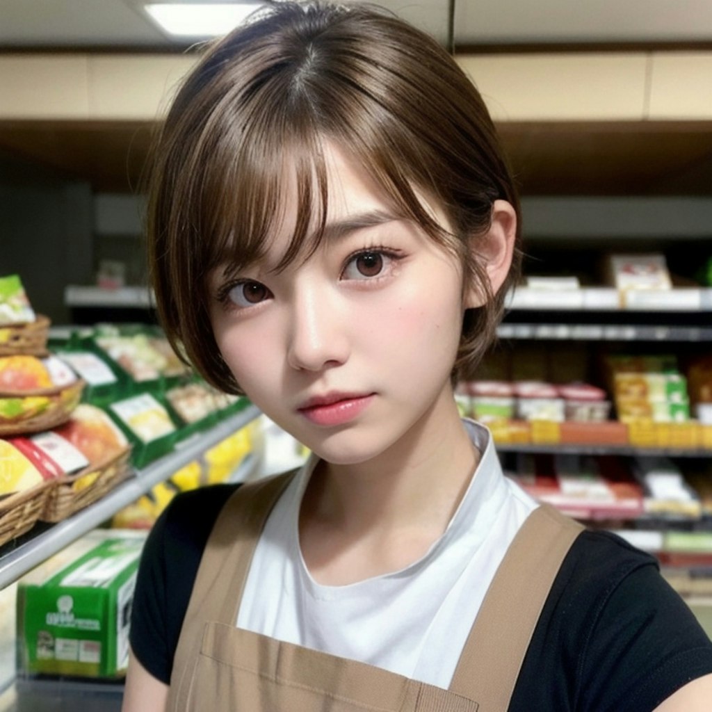 スーパーでバイトちゃん