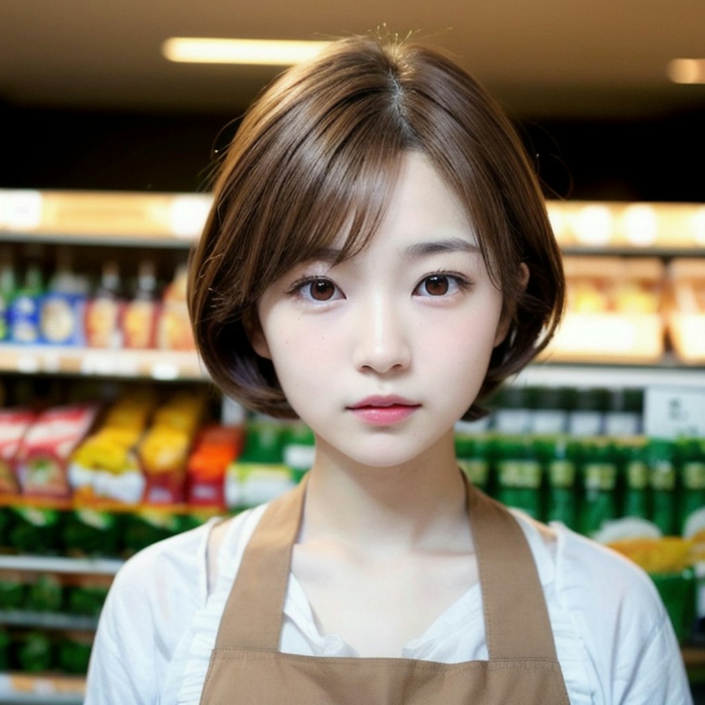 スーパーでバイトちゃん