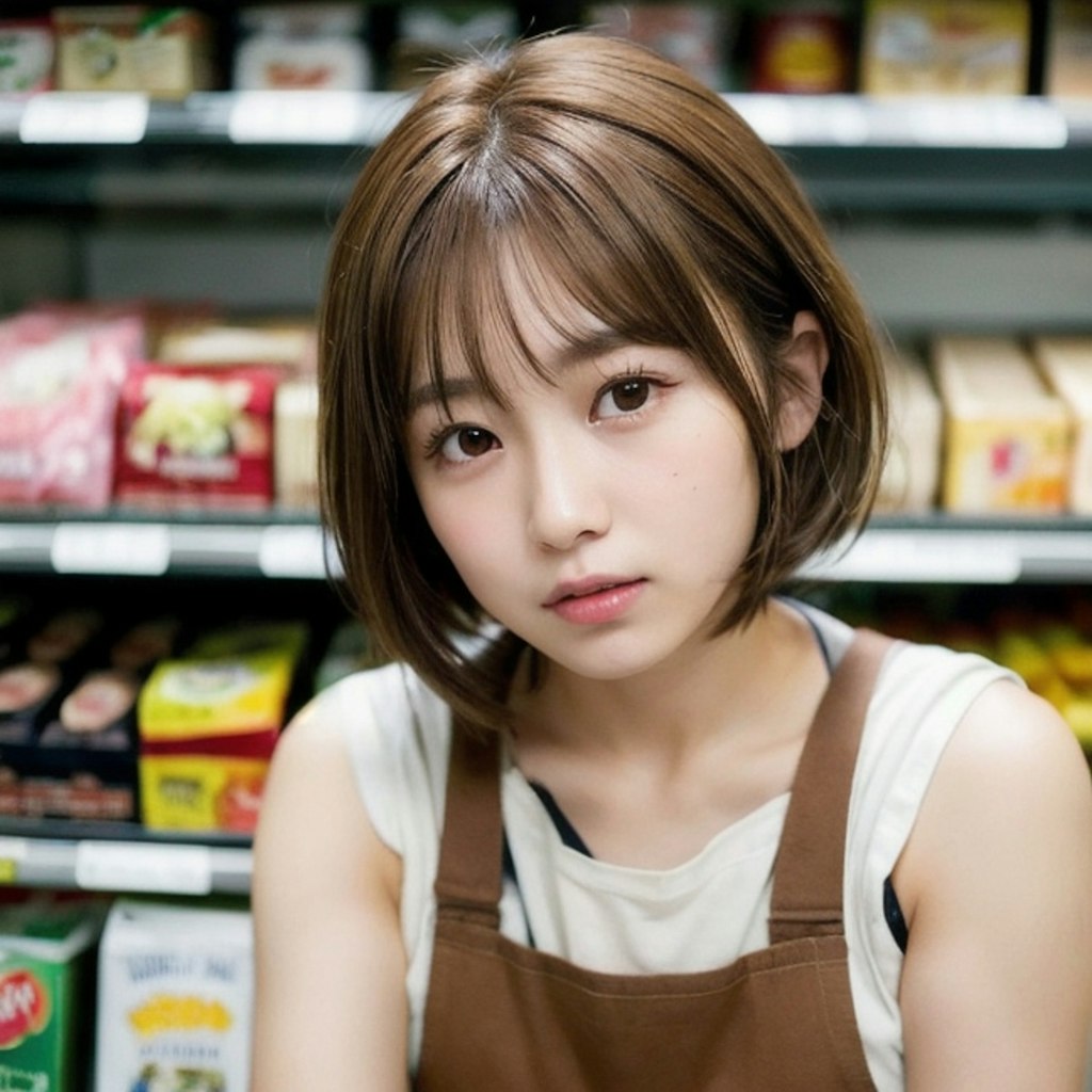 スーパーでバイトちゃん