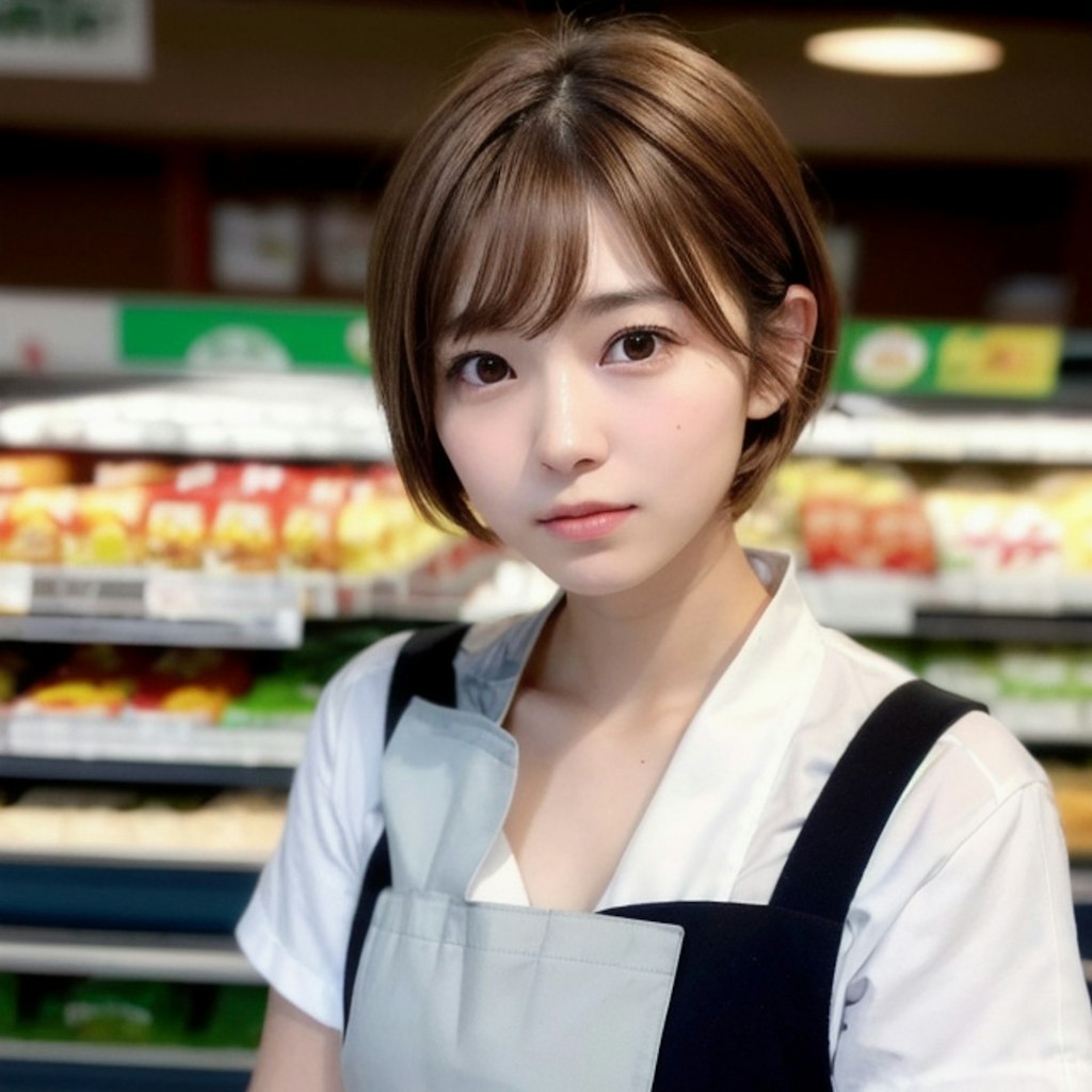スーパーでバイトちゃん
