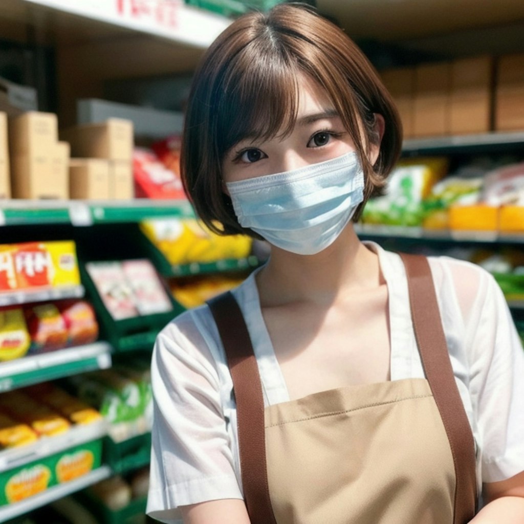 スーパーでバイトちゃん