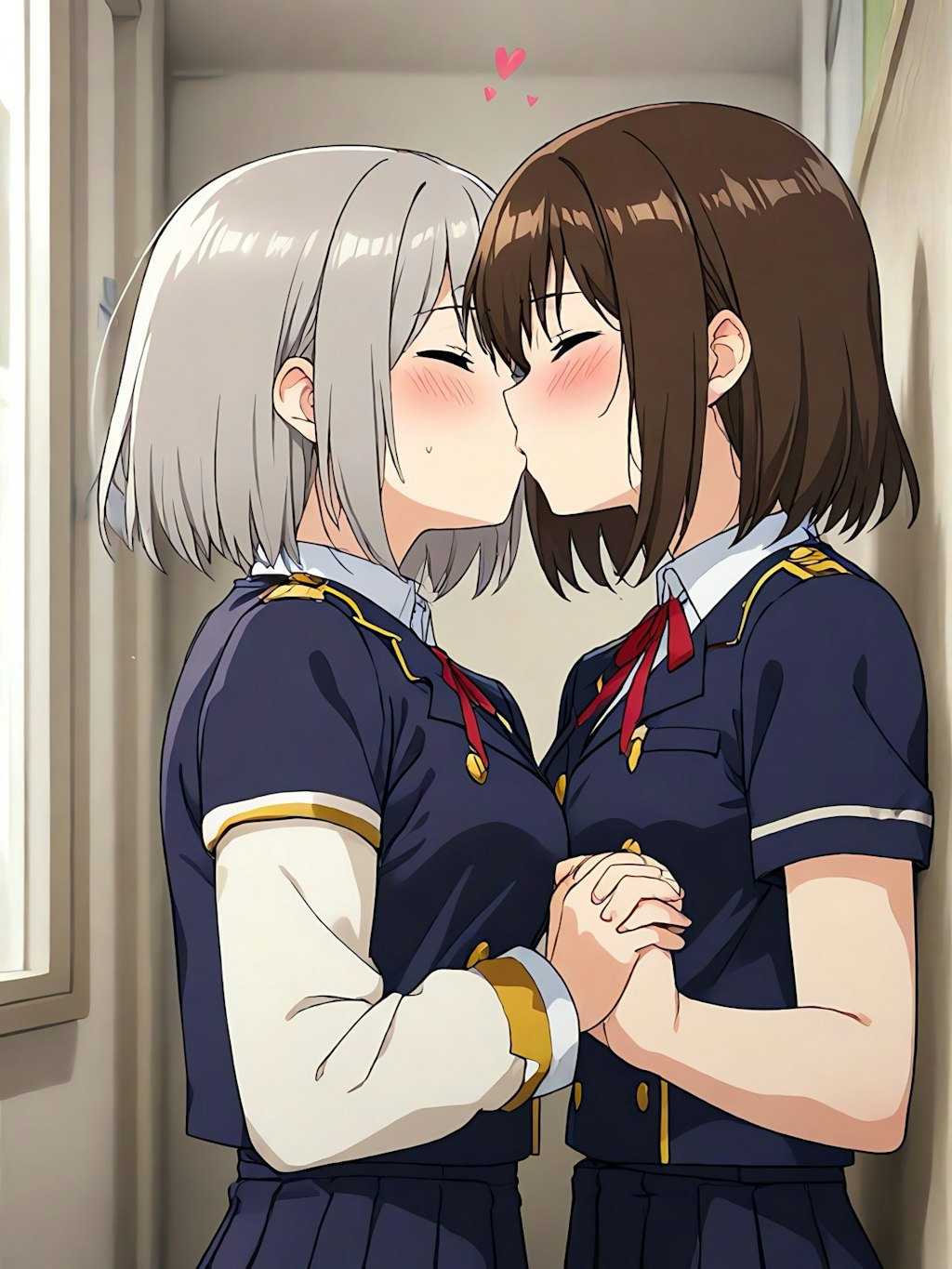 下校前の百合💖