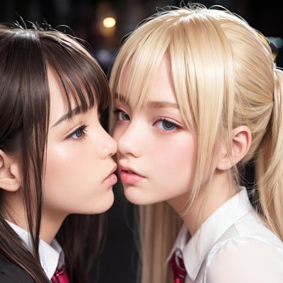 百合 girls kiss_4r