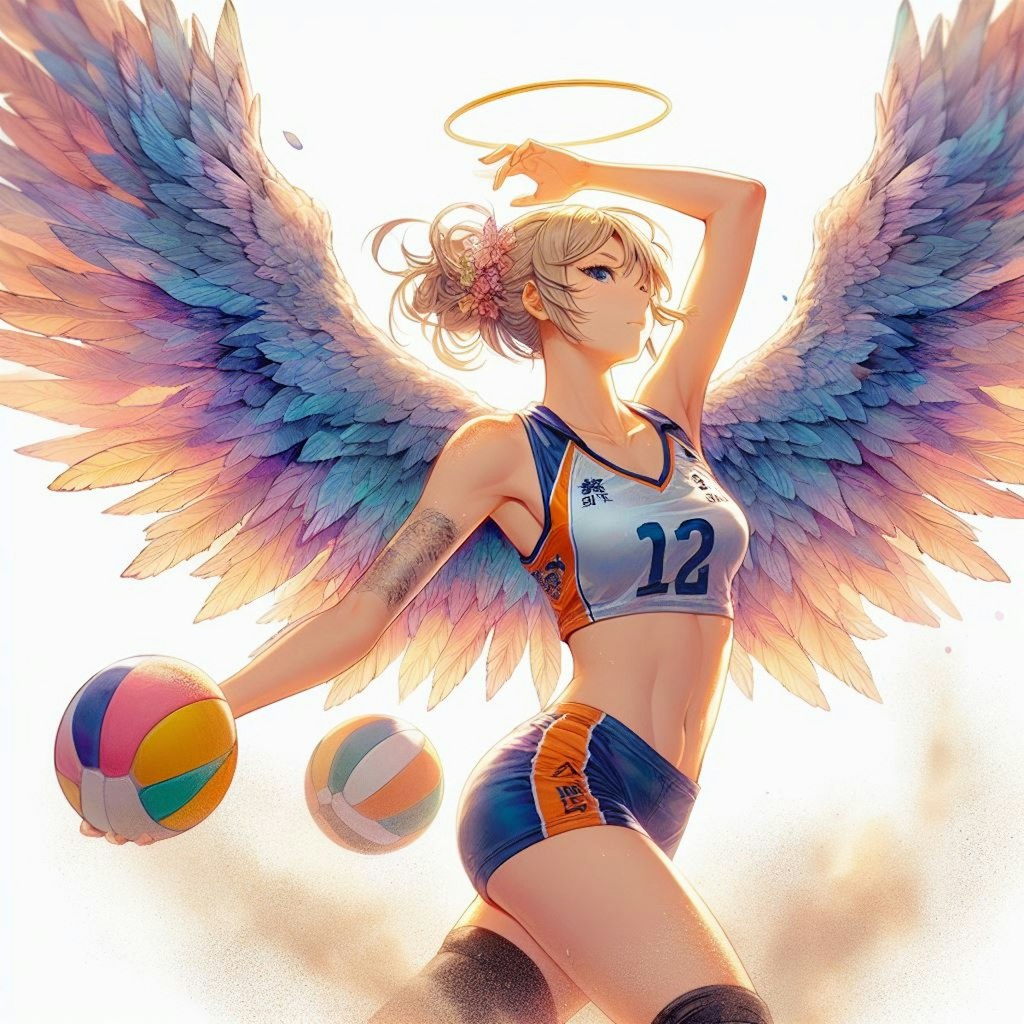 ビーチバレー女子×天使 1